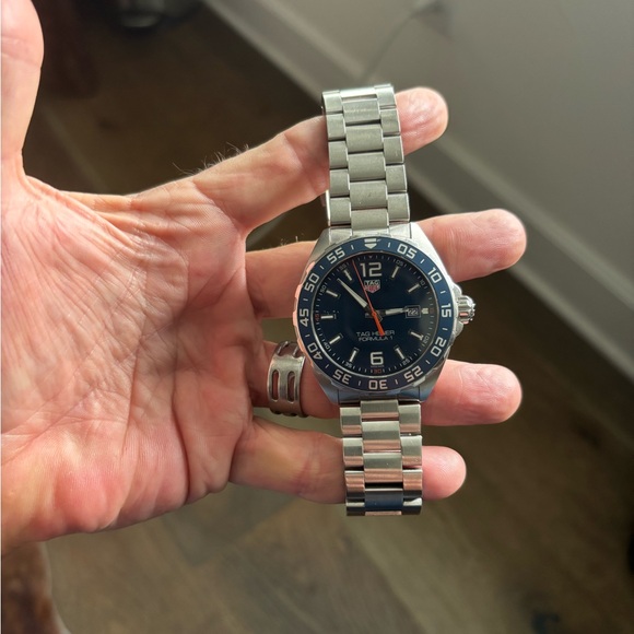 Tag Heuer Formula 1 Blue and Silver Men's Watch Super Clean - Picture 2 of 11